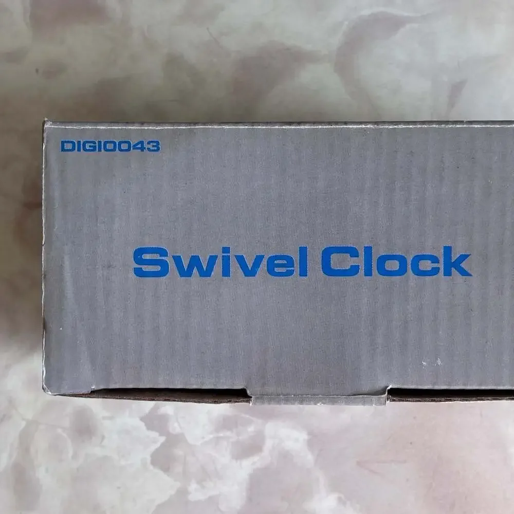 SCMC DIGI0043 Pill Shaped Swivel Desktop Digital Alarm Clock